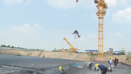 扶溝:中垣環(huán)保生態(tài)科技產(chǎn)業(yè)園如火如荼趕工期